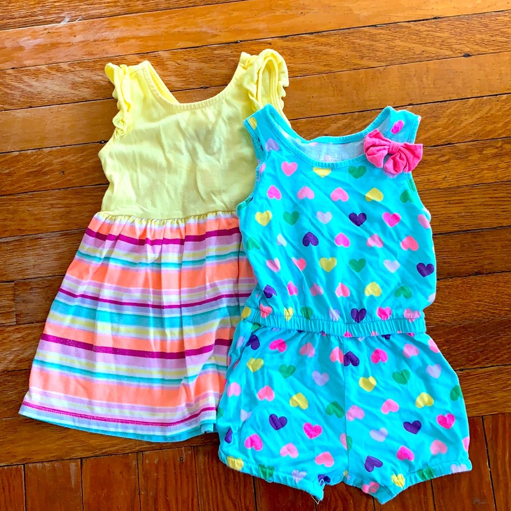 Bundle of TWO- Children’s Place sun dress and jumpsuit